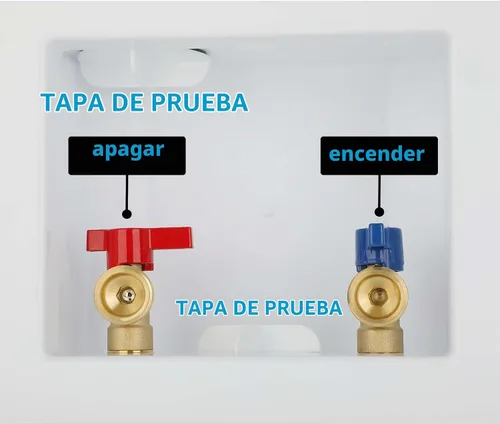 Vista 6 de Caja de salida para lavadora PEX con drenaje central, entrada PEX-B de 1/2 pulgada F1807 x salida de rosca NH LI-520-11 (1 unidad)