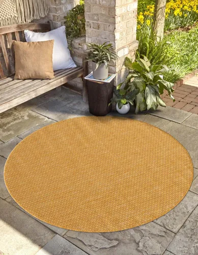 Vista 104 de Unique Loom Collection - Alfombra casual de transición sólida jaspeada para interiores y exteriores