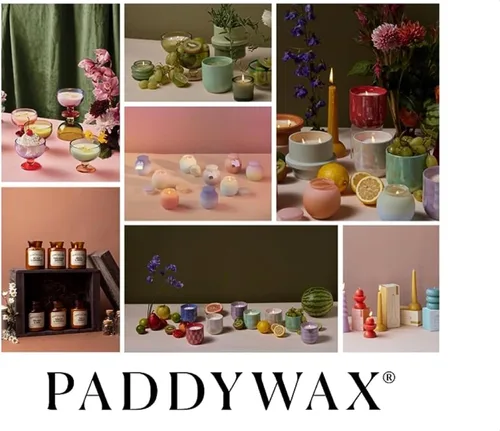 Vista 7 de Paddywax Velas de cerámica Yin Yang rosa polvoriento, 11 onzas