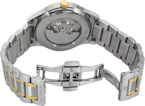 Vista 3 de FORSINING Reloj analógico de acero inoxidable de lujo para hombre