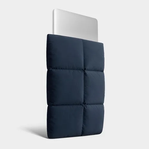 Vista 2 de Comfyable Puffy Laptop Sleeve 13 Inch 14 Inch, Quilted Puffer Laptop Carrying Case, Pillow Case Compatible with MacBook Air M4 2025 M3 M2 M1 Azul