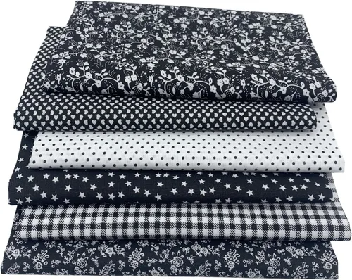 Vista 3 de aufodara 6 piezas de 19.6 x 31.4 pulgadas (19.7 in x 31.5 in) de tela de algodón precortada, rectangular, paquete de tela de algodón