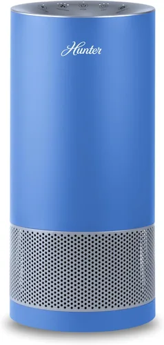 Vista 12 de Hunter Fan Company HP400 - Purificador de aire de torre redonda para habitaciones pequeñas, con filtración HEPA verdadera y prefiltro EcoSilver®