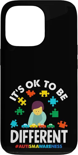 Vista 10 de Ok to Be Different Autism Awareness Puzzle Piece Ribbon Case para iPhone 17