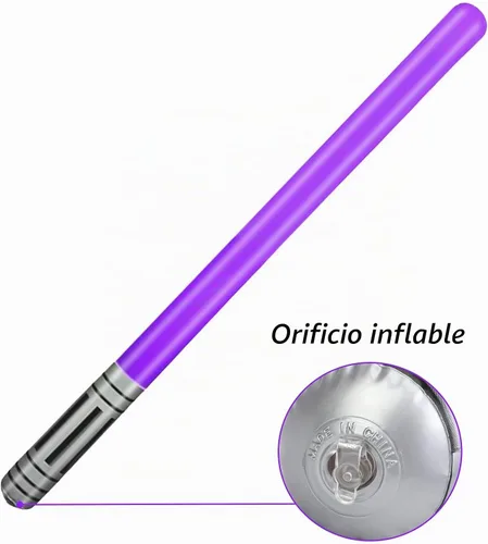 Vista 3 de 12 globos inflables de fiesta de espada de sable de luz, juego de globos de palo de espada de sable de luz para disfraces, disfraces, recuerdos