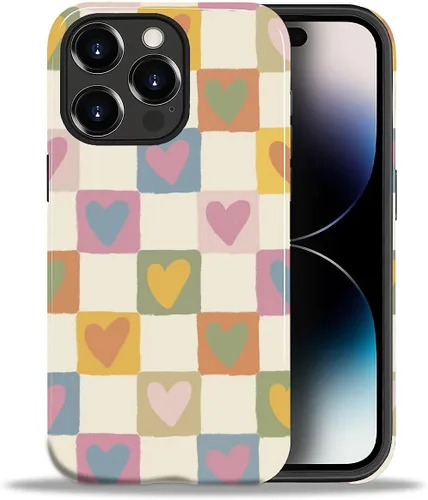 Vista 122 de ZHEGAILIAN Funda para iPhone 11, carcasa dura a prueba de golpes + silicona suave 2 en 1 híbrida, parachoques a prueba de caídas - Vidrio manchado