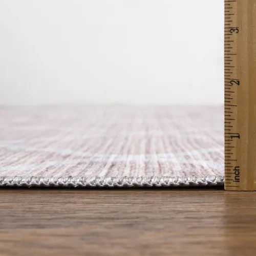 Vista 2 de Abani Alfombra rectangular de polipropileno de 4 x 6 pies, diseño moderno de polipropileno, lavable a máquina, resistente a las manchas