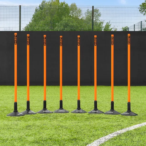 Vista 45 de FORZA Slalom - Bastones de agilidad Mejora la resistencia, la velocidad y el juego de pies Opciones de color, tamaño y base de goma disponibles