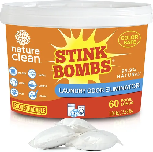 Vista 8 de Nature Clean Stink Bomb Removedor de Olores Pacs para lavandería, 10