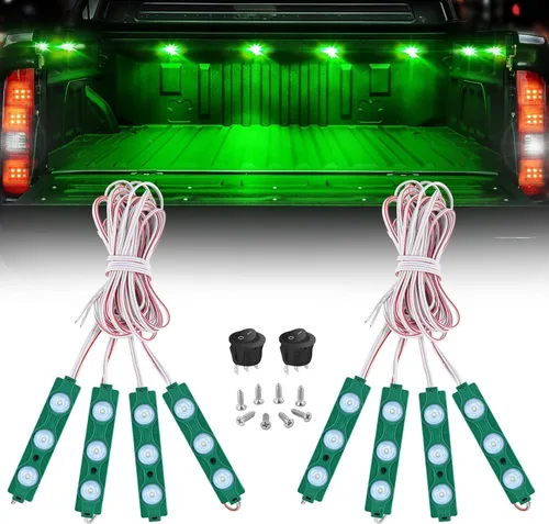 Vista 11 de Nilight 2 piezas de 24 pulgadas de tira de luces estroboscópicas para parrilla de camiones, 384 LED, luz de emergencia ámbar, flexible, intermitente