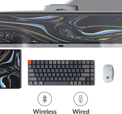 Vista 4 de Keychron K3 - Teclado mecánico inalámbrico Bluetooth con diseño de 75 de 84 teclas ultradelgado intercambiable en caliente con teclado de perfil