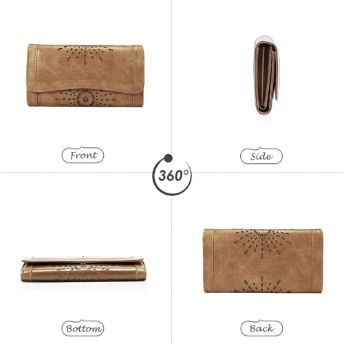 Vista 7 de OB OURBAG Cartera de piel para mujer, con tarjetero