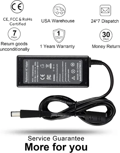Vista 6 de Adaptador de CA de repuesto de punta de 65W 0.291 in para Dell Latitude 3190 7470 5580 7280 LA65NS2-01 E5570 E7450 E6430 E6410 E6440 E7440 E7470