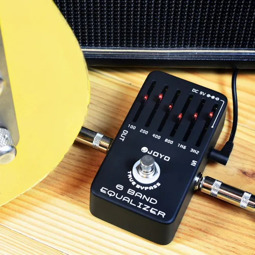Vista 8 de JOYO Pedal ecualizador de guitarra eléctrica de 6 bandas (100Hz 200Hz 400Hz 800Hz 1.6kHz 3.2kHz) Proporciona ±18dB para cada banda (JF-11)