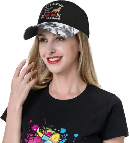 Vista 7 de I Love American Bully - Gorra de béisbol ajustable para hombres y mujeres, sombrero de papá