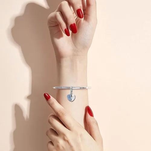 Vista 6 de KunBead Aunt Auntie Love - Dijes colgantes de corazón abierto compatibles con pulsera Pandora, collar, joyería de cumpleaños, regalos para mujeres
