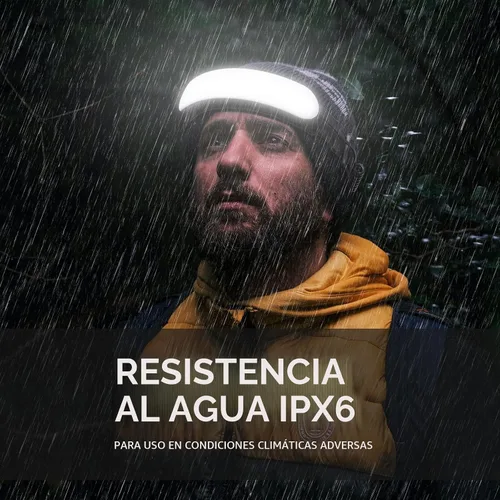 Vista 6 de svsviio Linterna Frontal Recargable PRO, 5000mAh 1500 Lúmenes Súper Brillante Haz LED de 230°, Linterna de Cabeza para la Frente, 3 Modos, Linternas