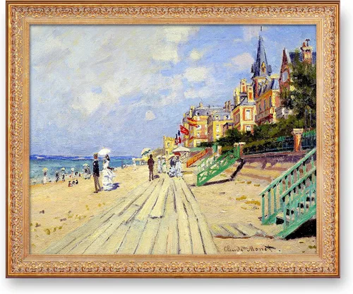 Vista 64 de A&T ARTWORK Antibes Seen from The Salis Gardens de Claude Monet Las Obras de Arte Clásico Mundial Reproducciones, Impresiones de Arte en Lienzo