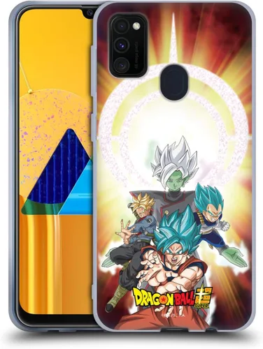 Vista 156 de Head Case Designs Funda de gel con licencia oficial de Dragon Ball Super Group Future Trunks Arc Characters [protección de grado militar] compatible