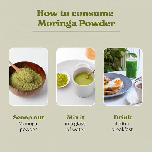 Vista 8 de Better Alt Polvo de moringa orgánico, certificado por USDA, polvo de hoja de moringa, perfecto para batidos, té, bebidas y recetas, superalimento