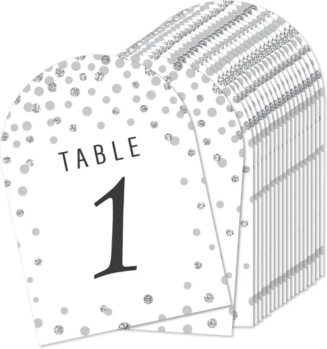 Vista 10 de Big Dot of Happiness Tarjetas de números de mesa boho – Tarjetas de doble cara de 5 x 7 pulgadas, tarjetas de boda, recepción, fiesta, eventos