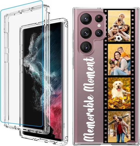 Vista 8 de Funda para teléfono con foto personalizada para Samsung Galaxy S22 5G, cubierta personalizada con imagen, texto, logotipo