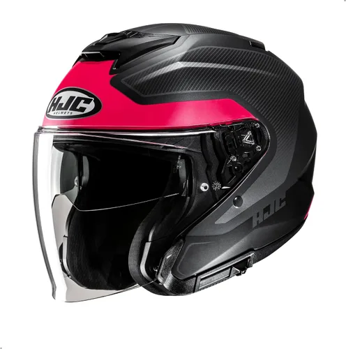 Vista 7 de Casco de moto de cara abierta HJC i31 Tevis, Aprobado DOT (MC1SF, XS)