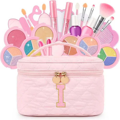 Vista 13 de Juego de maquillaje lavable para niños, 29 piezas, juguetes de maquillaje