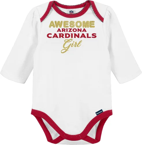 Vista 4 de NFL Conjunto de enterizo, pantalón con pies y gorro de 3 piezas para bebé niña