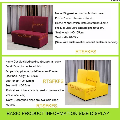 Vista 2 de Funda para futón sin brazos, funda elástica para sofá cama, protector elástico para sofá, fundas de sofá de alta elastano, a cuadros pequeños