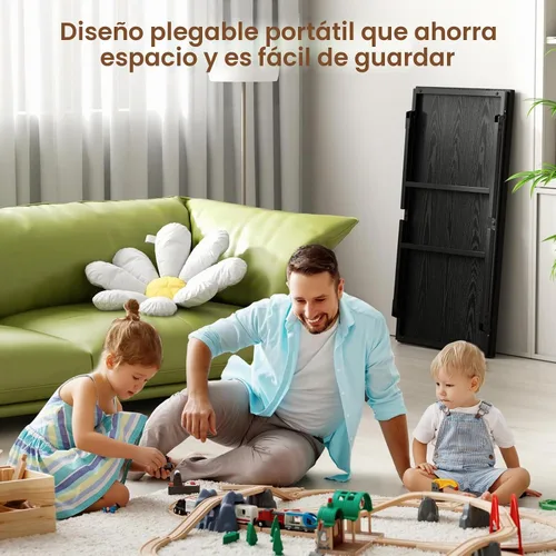Vista 4 de ALLSTAND Mesa auxiliar plegable para espacios pequeños, pestillos para las piernas, mesa de centro plegable portátil, resistente, sin montaje, mesas