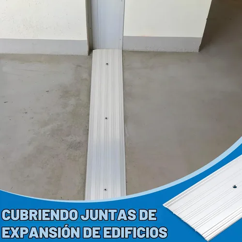 Vista 6 de Tandefio 2 unids 4" X 1/4" X 36" aluminio Saddle puerta umbral, plata Plateado