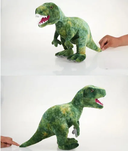 Vista 6 de NatureMan Juguete gigante T-Rex de peluche de dinosaurio de peluche, 23.6 pulgadas, animal de peluche realista para niños, muñeco de peluche