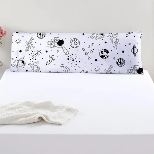 Vista 9 de MAG Juego de 2 fundas de almohada estándar de color blanco, 20 x 26 pulgadas, para niños, adolescentes