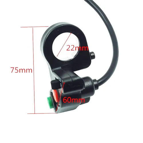 Vista 2 de Rayana Interruptor de manillar de motocicleta de 7/8'' 22mm con función de señal de giro, faro delantero y bocina para luz 3 en 1 cabezal/luz