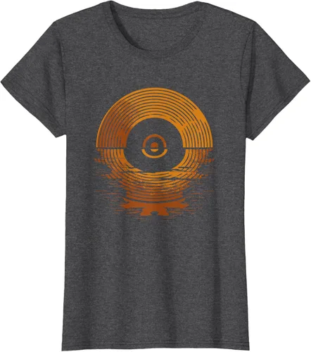 Vista 3 de Vinyl LP Records - Camiseta de vinilo Sunset Negro