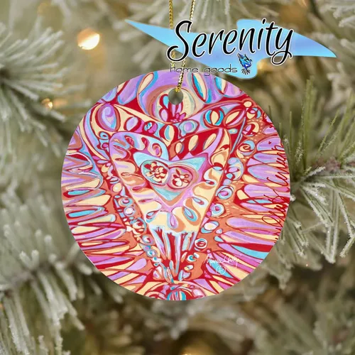 Vista 5 de Maureen Claffy Ceramic Christmas Tree Ornament Conception