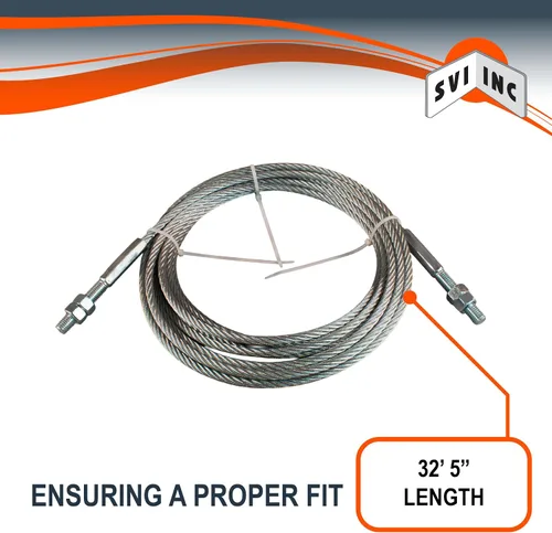 Vista 3 de Cable de elevación (32' 5") - para elevadores automotrices Challenger & Ammco - SVI # BH-7234-412 - Ref # JSJ5-04-00CH