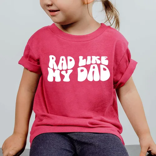 Vista 4 de Rad Like My Dad Groovy - Camisa retro para niño