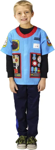 Vista 14 de Aeromax Mi primer traje de bombero, camisa fácil de colocar, de 3 a 6 años, Astronauta/Naranja, Anaranjado