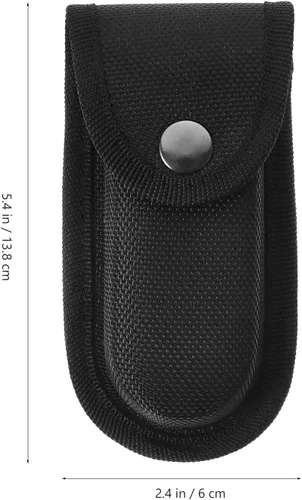 Vista 2 de UPKOCH 2 fundas plegables de nailon para cuchillos, práctica funda de transporte para cuchillos plegables de 5 a 7 pulgadas con ajuste ajustable