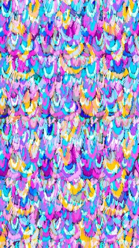 Vista 5 de Minerva Exclusive Proud Plumage Viscose Challis Fabric - per Yard