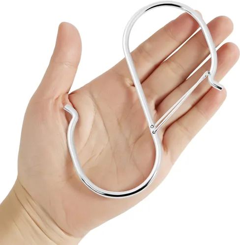Vista 12 de Ganchos grandes en S resistentes, ganchos grandes en S de 4.96 pulgadas, juego para plantas colgantes, manijas de gabinete de cocina, ganchos