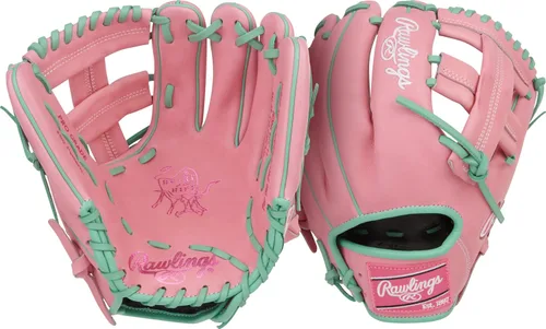 Vista 32 de Guantes de béisbol Heart of the Hide 2026 Top Grade US Steerhide Negro/Menta Pro H Web
