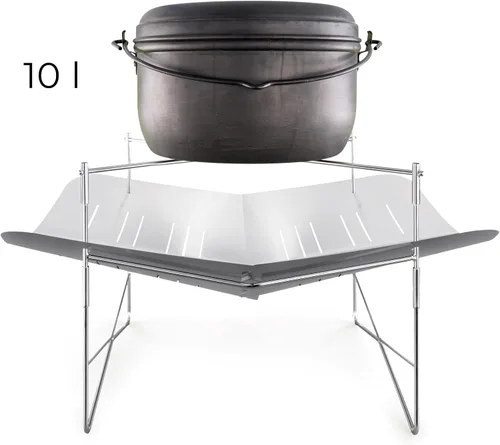 Vista 4 de Picogrill 760 with 2 Grates and 2 Skewers - Large but Lightweight Portable Stove and BBQ Grill for 2-8 Persons