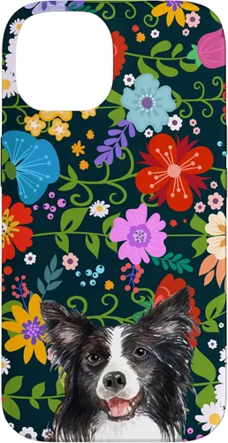Vista 4 de Border Collie Ditsy Flower Floral Pattern for Women Case for iPhone 17