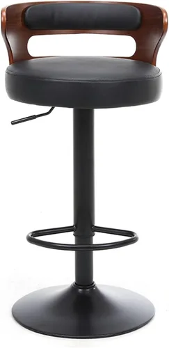 Vista 10 de Taburetes de bar altos de piel sintética mate para sala de estar, silla de bar, respaldo de muebles de cocina, taburete alto, taburete nórdico