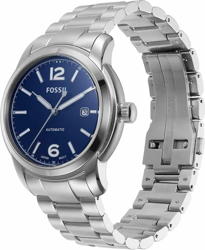 Vista 3 de Fossil Heritage - Reloj automático ME3244 de acero inoxidable, talla única, Acero inoxidable, Reloj automático Heritage ME3244