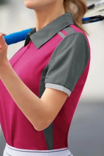 Vista 5 de JACK SMITH Camisas de golf de manga corta para mujer, ajuste seco, absorbe la humedad