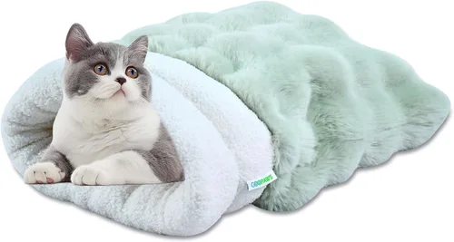 Vista 12 de Cama para gatos 4 en 1 con autocalentamiento para dormir, cueva